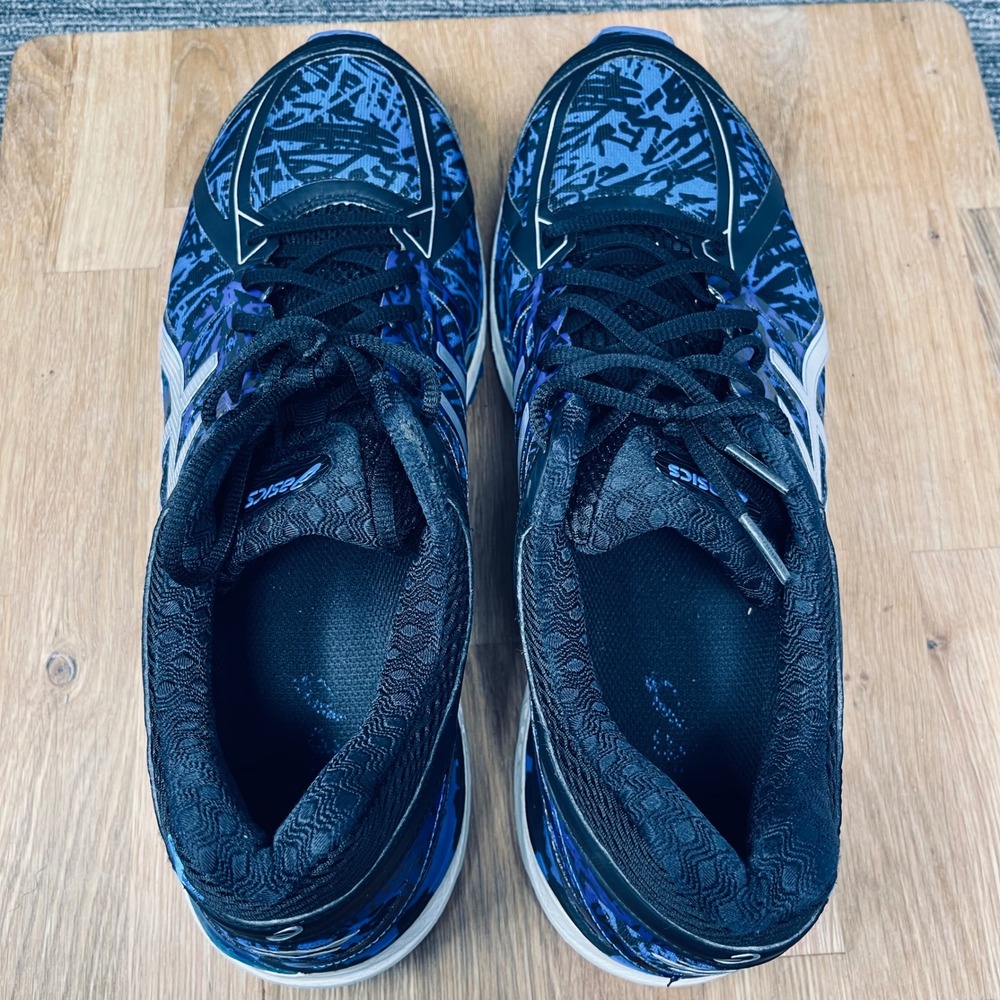 Asics Gel-Cumulus 17 Running Shoes Mens 12.5 Blue Black Graphic Sneakers T5E3N - Picture 10 of 12